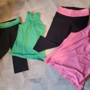 Two cute workout/lounge sets 4 pieces